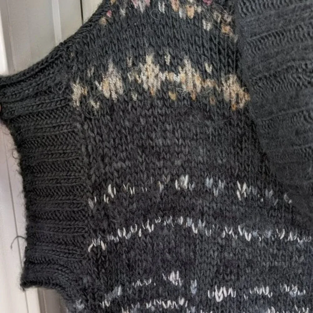 Free People Fair Isle Snow Bunny Sweater Small